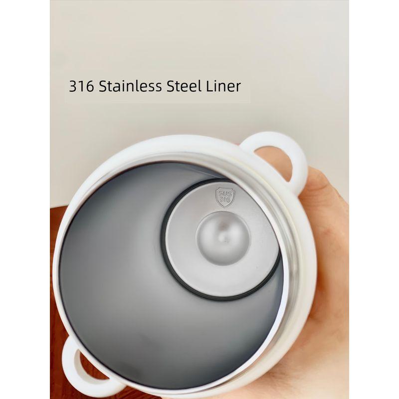 Large Capacity Thermos Cup Cute Girl Good-looking Summer Vacuum Cup Ice-Keeping Drinking Straw Cup 2025 New Arrival