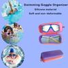 Waterproof Silicone Glasses Case for Swimming, Soft & Breathable Eyeglasses Protector Bag, Swim Gear Accessories Storage Pouch