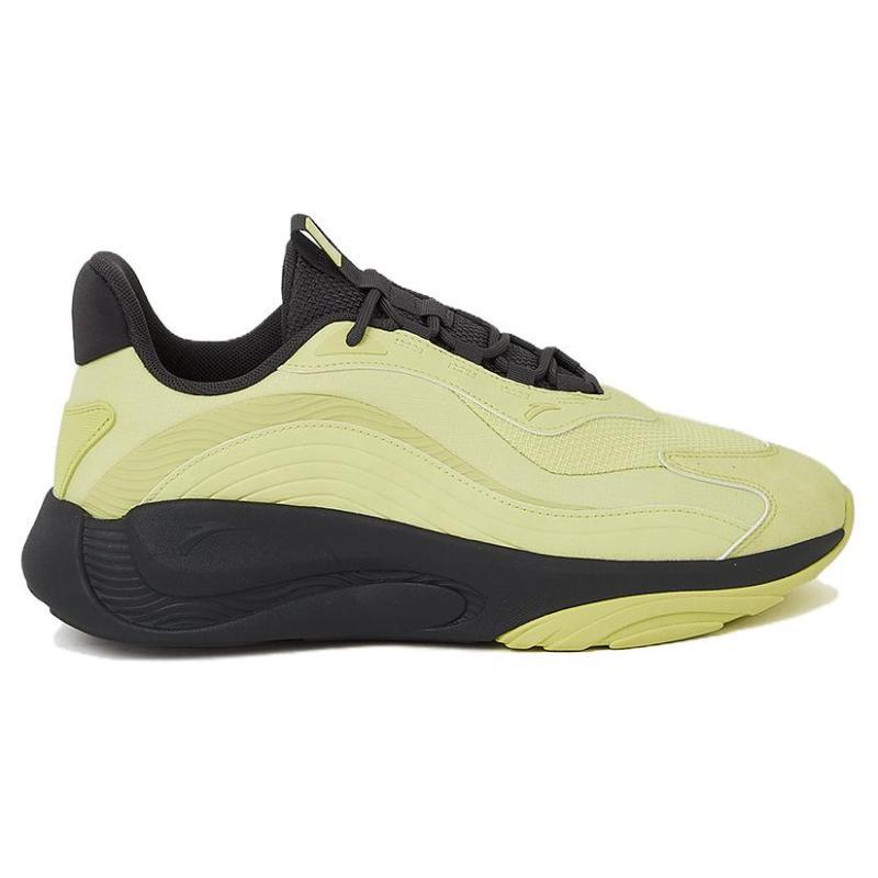 Anta Cushioning, Abrasion Resistant, And Resilient Properties Low Top Sports Casual Shoes Men's Green Charcoal Gray Sneakers 112318840-4