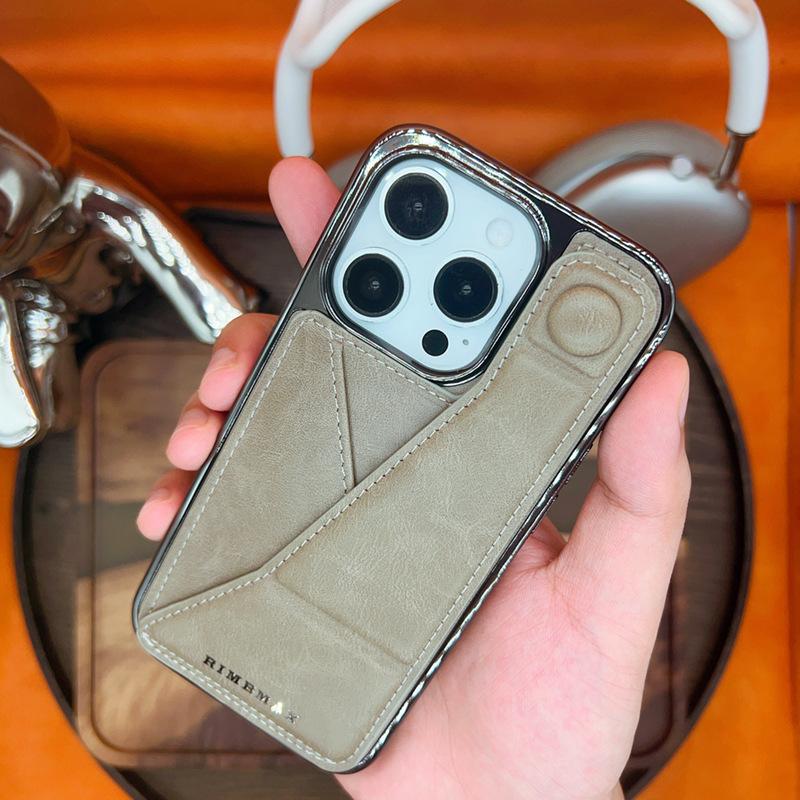 

Подходит для кожаного чехла-кардхолдера для телефона Apple 15promax, кожаного чехла-подставки для iPhone13/14 Pro, полностью закрывающего корпус, делового кожаного чехла iPhone 12 6.1 inches