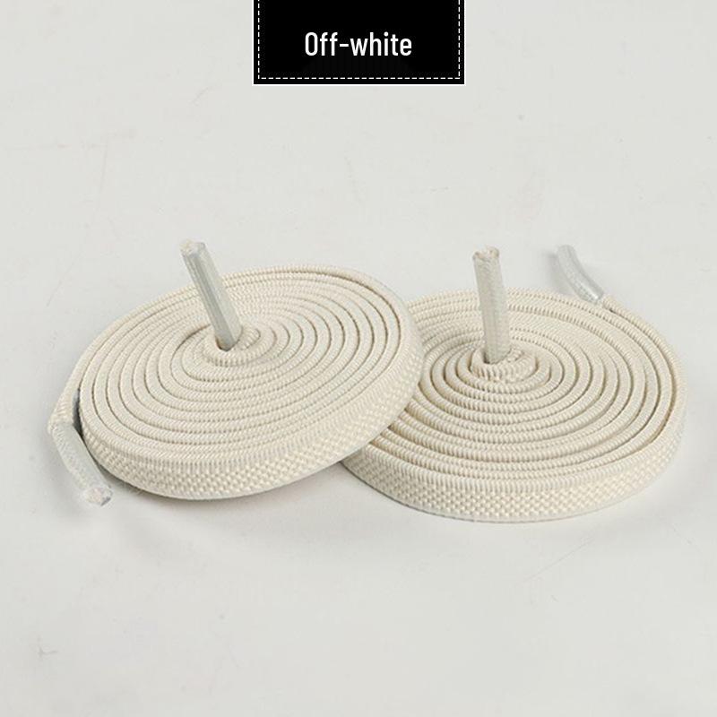 0.6cm Wide Elastic Flat Shoelaces for Sneakers and Canvas Shoes