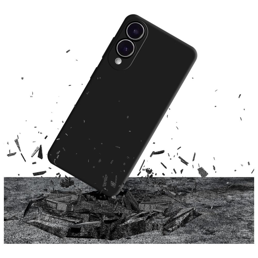 Etui 3Mk Silicone Case Do Galaxy S25 Edge, Czarne
