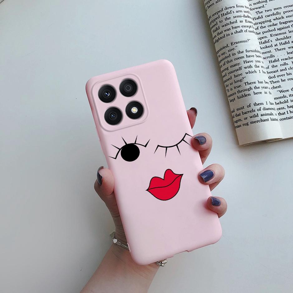 Fundas For Honor X8A 2023 Case Soft Silicone Cute Heart Back Cover Phone Cases for Huawei Honor X8a Case HonorX8A Coque Bumper