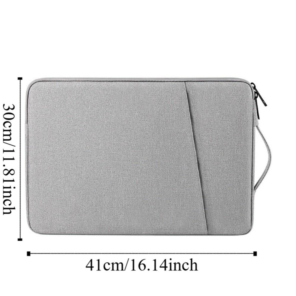 With Handle Portable Laptop Bags Lightweight Waterproof Laptop Case Dual Zipper Soft Material Notebook Sleeve Office Use
