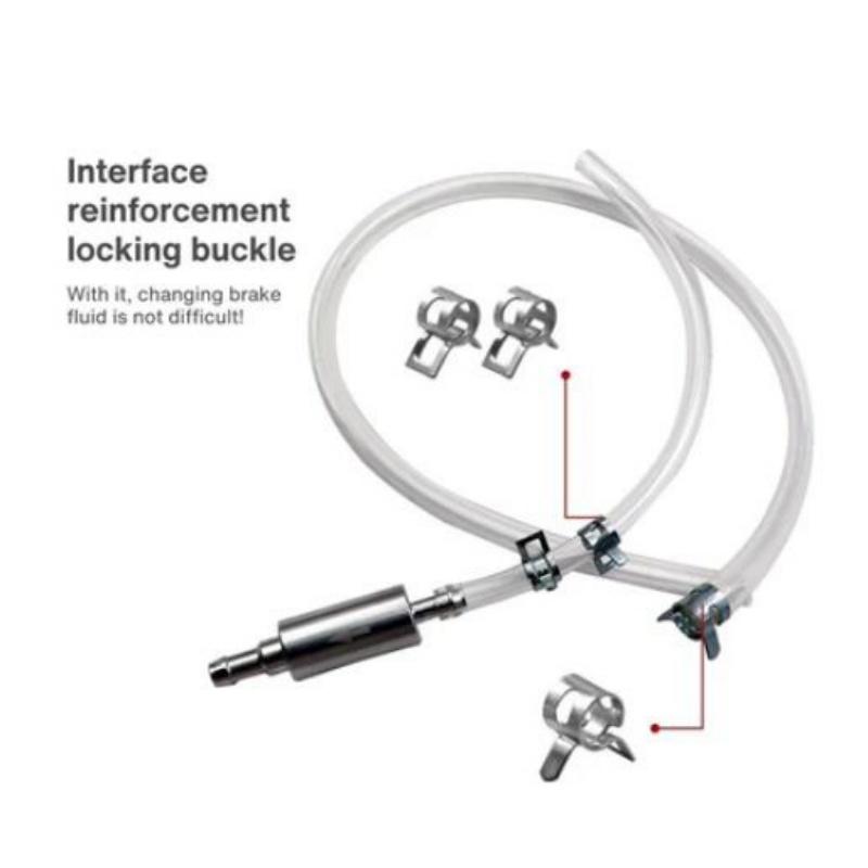 

Автомобильный мотоцикл, тормозной насос для замены масла, инструмент для прокачки, шланг для жидкости, гидравлический клапан сцепления, комплект трубок, аксессуары для пит-байка серый