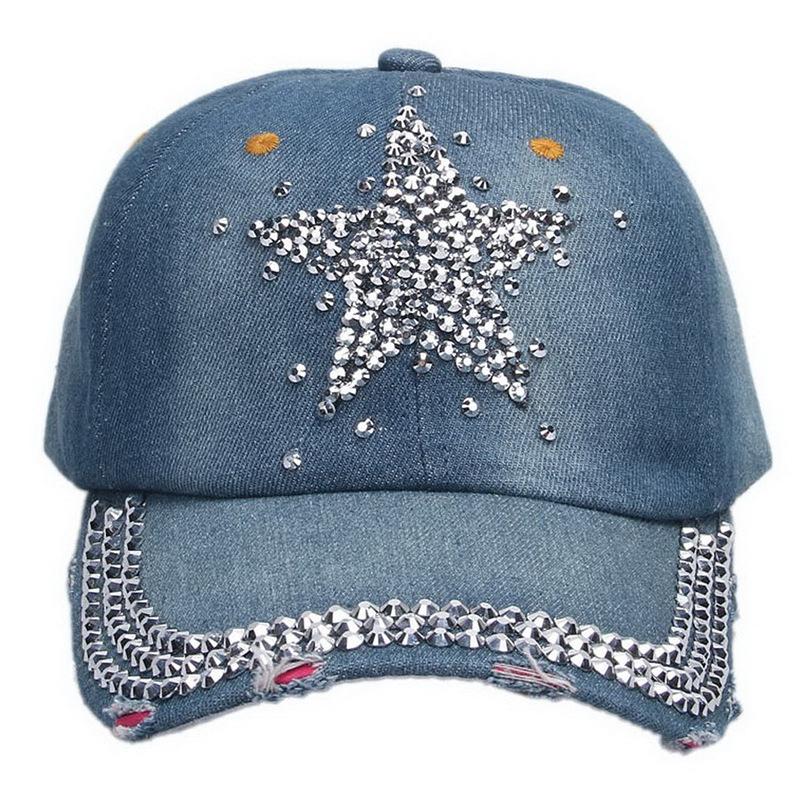 Crown Studded Rhinestone Baseball Cap