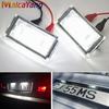 1 Pair 18 LED License Plate Light For BMW E46 2D / M3 Facelift 2004-2006 12V 6000k White License Plate Light For BMW Car Styling