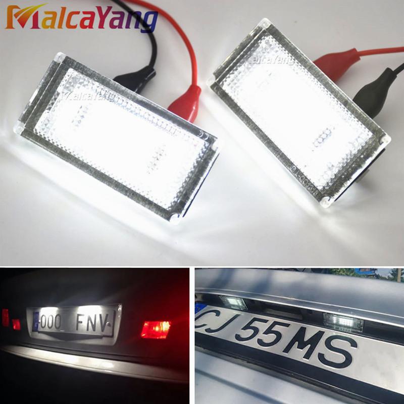 1 Pair 18 LED License Plate Light For BMW E46 2D / M3 Facelift 2004-2006 12V 6000k White License Plate Light For BMW Car Styling