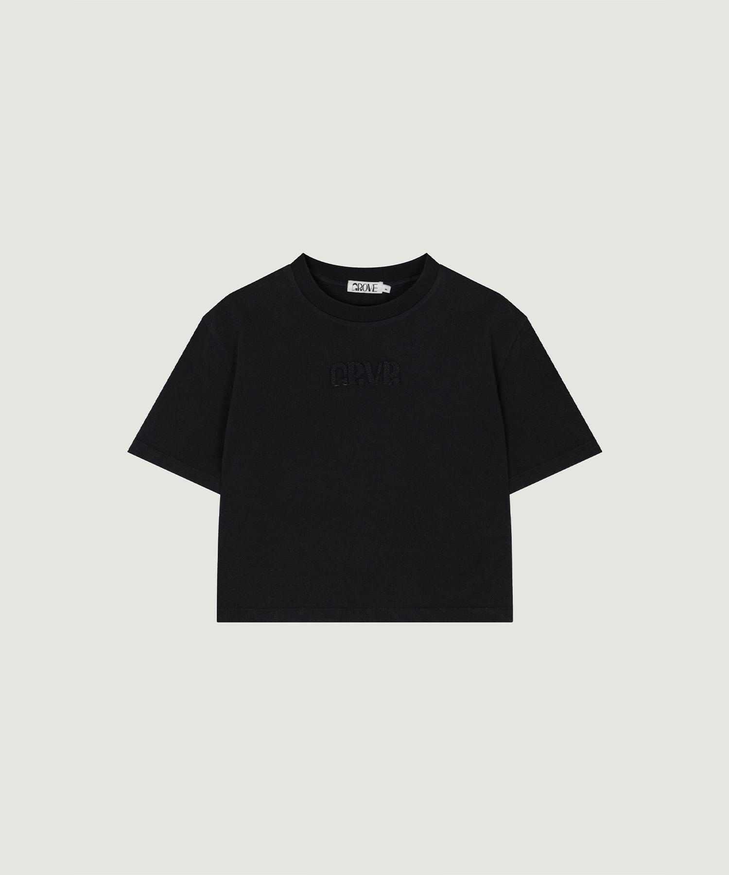Grove Grvr Applique T-Shirt (Black) Black/F