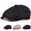 Newsboy Hats for Men Flat Cap Cotton Adjustable Breathable Irish Cabbie Ivy Driving Hunting Hat