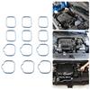 12pcs Professional Engine Intake Manifold Gasket Set Anticorrosion for MS97204 3.6L High Temperature Resistant Silicone
