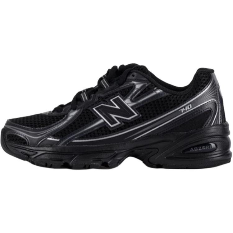 

New Balance 740 Bungee Lace Black Grey Silver (PS) Kids Sneakers PZ740BM 30