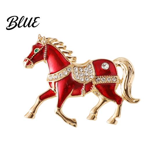 Equestrian Fashion Accessory 1/4Pcs Horse Brooch Alloy Enamel Pin