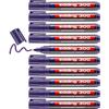 Marqueur Permanent - EDDING - 300 - Violet - Pointe Ronde 1,5-3 Mm - Lot De 10