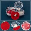 10/20/30 Stück rote transparente Kunststoff-Ringbox, Aufbewahrungsbox für Ohrringschmuck, zur Aufbewahrung von Ringen, Schmuckohrringen, für Heiratsanträge