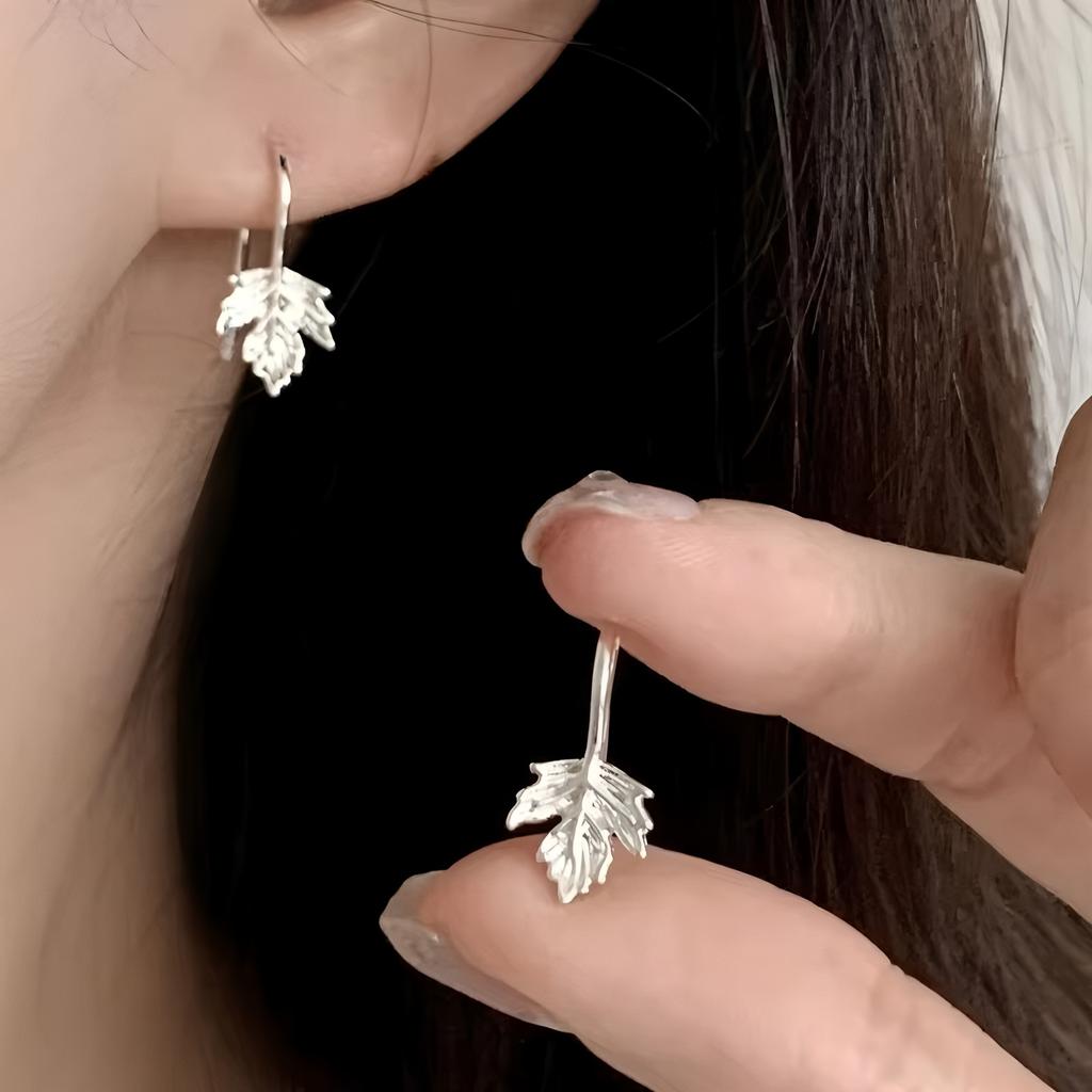 PANJBJ 925 Silver Bow Knot Earring for Women Texture Tassels Sweet Romantic Korean Jewelry Gift