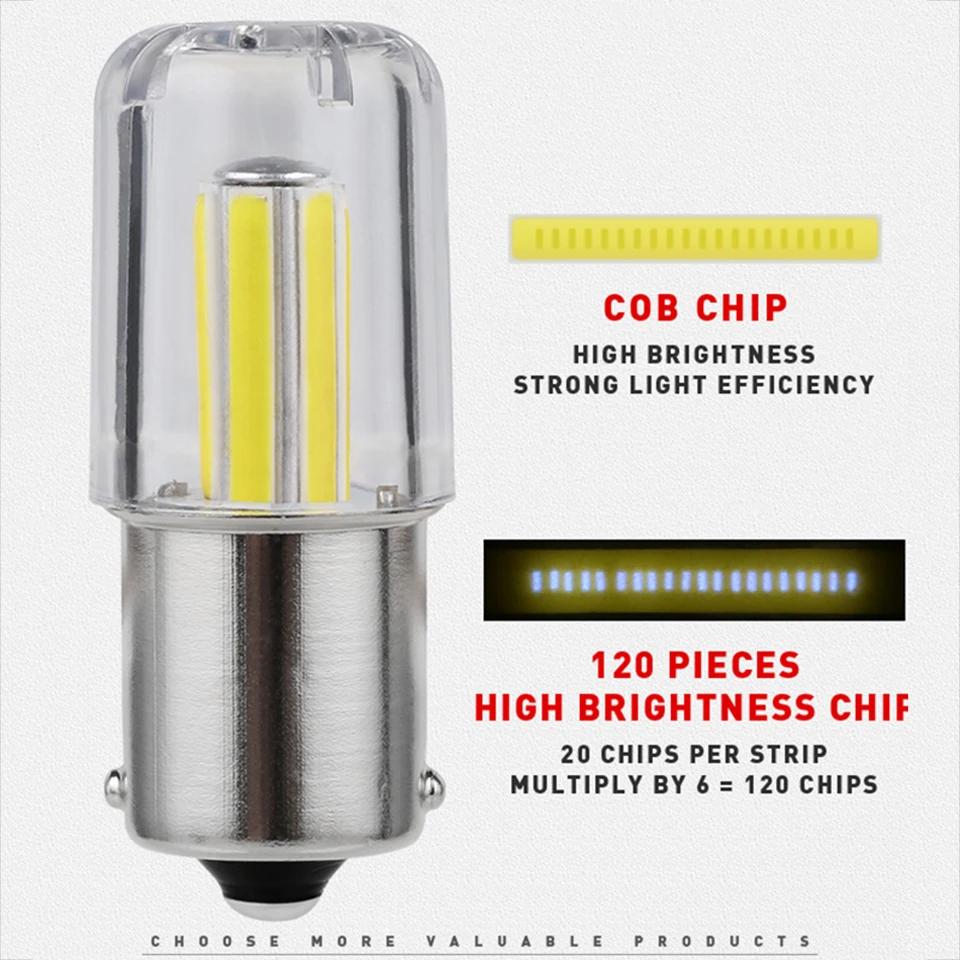 1pcs 6 Filament Super Bright Led 1156 X1 BA15S P21W Car Reverse Light Brake Bulb Lamp 12V Drop Shipping Supported