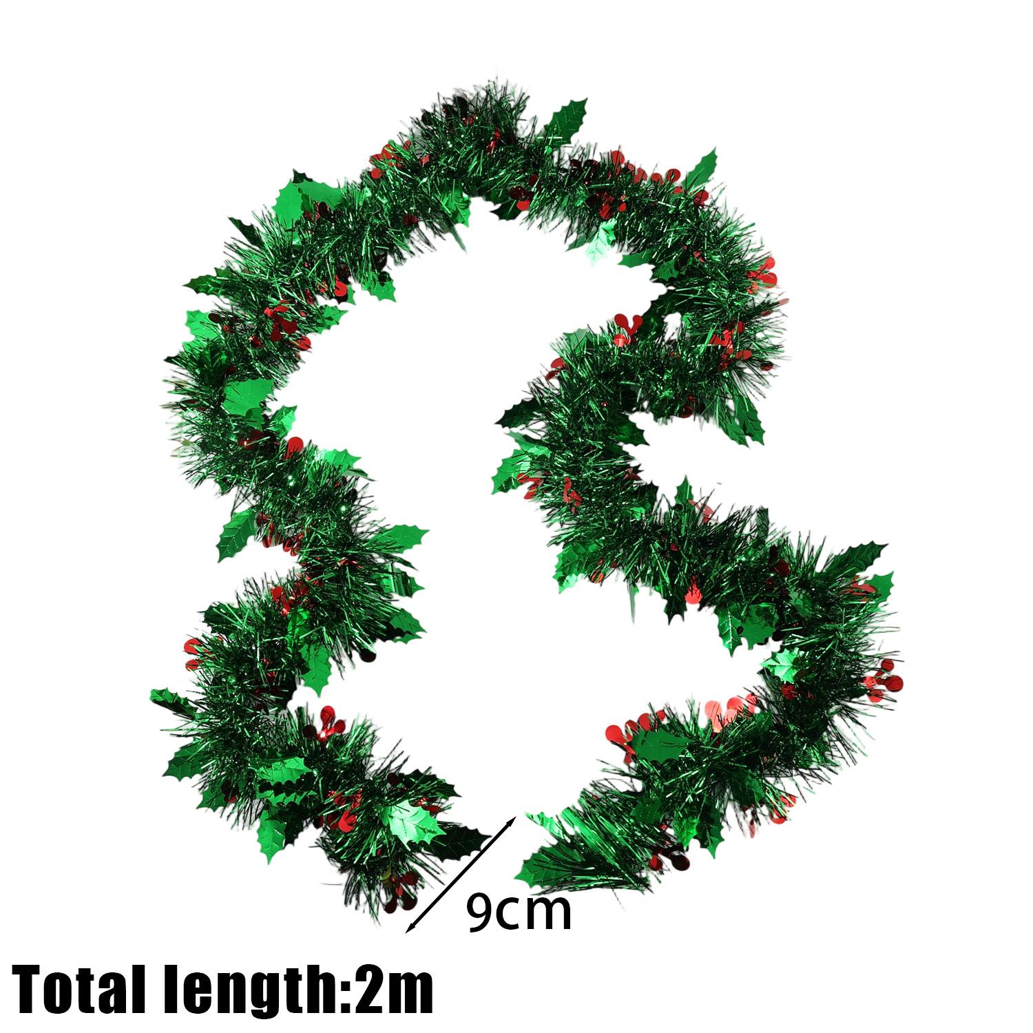 

2-20M Green Metallic Tinsel Garland Christmas Ornaments Xmas Tree Twist Garland Ribbon DIY Craft Birthday Wedding Party Decor 2M (1 String) зелёный
