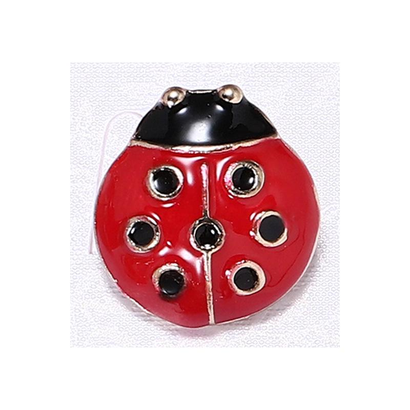 Creative Cartoon Ladybug Brooch - Versatile Beetle Pin for Fashionable Shirt Accessories