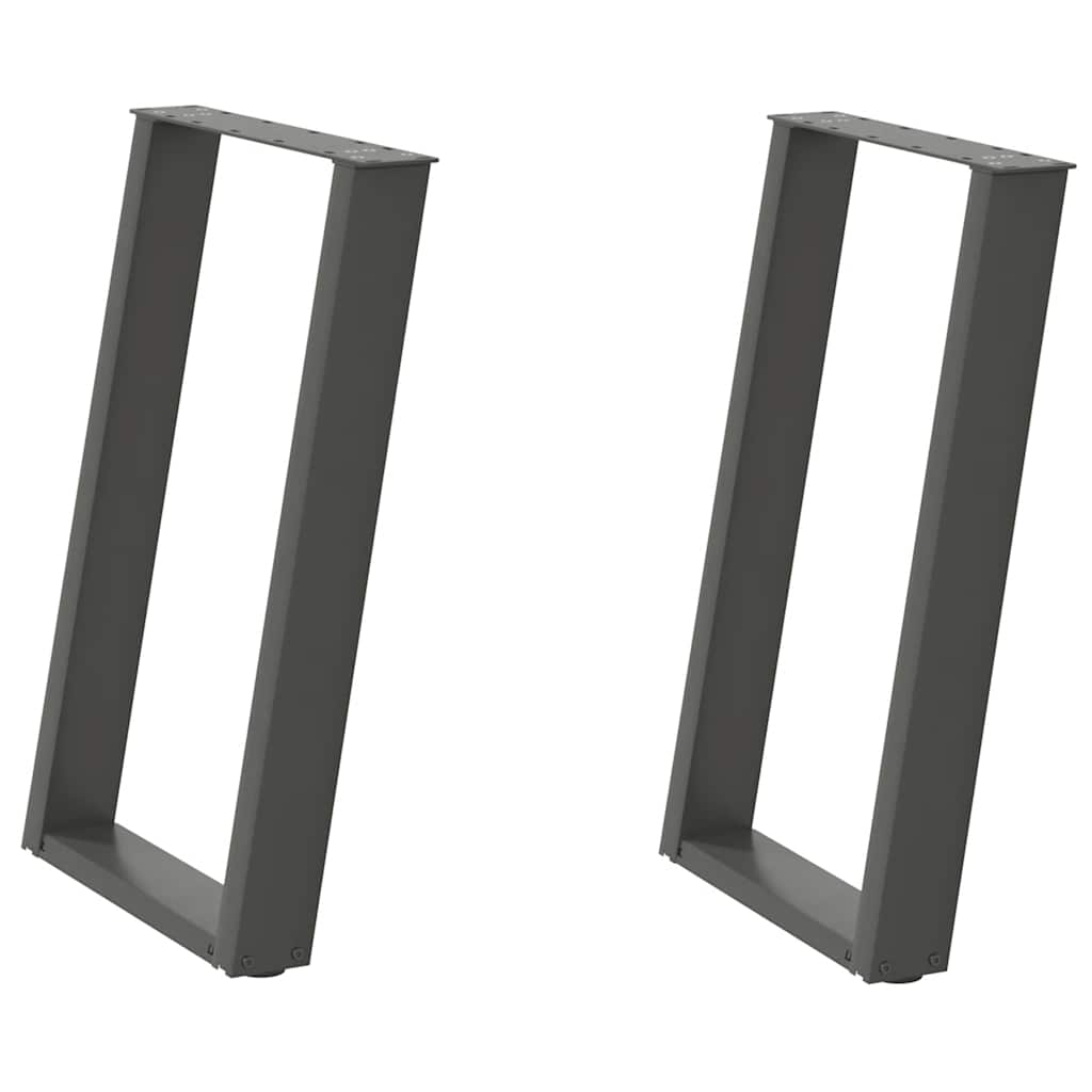 Vidxl Nogi Do Stołu Jadalnianego, 2 Szt., Antracyt, 50X(72-73)Cm, Stal