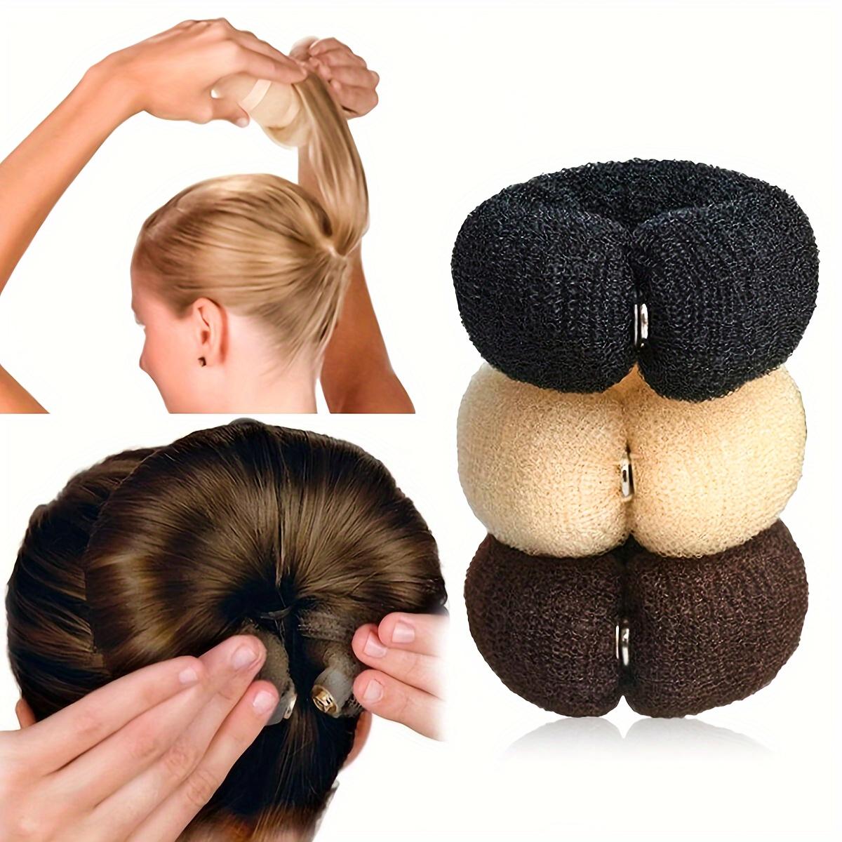 Ouyaohong Women's Accessories For Hairstyles Featuring Retro Style Clip In Wigs, Foam Rings For Shaping, And Donut Bun Holders For Ponytails And Updos.