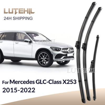 For Mercedes Benz GLC-Class X253 2015- 2016 Wiper Front & Rear Wiper Blades Windshield Windscreen Window Brushes 22"+22"+12"