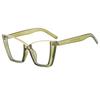 Oversized Cat Eye Glasses Women Trendy Vintage Blue Light Blocking Eyewear Brand Design Chic Non-prescription Eyeglasses