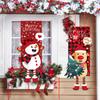 Merry Christmas Porch Door Banner Hanging Ornament Santa Claus Snowman Flag Decoration For Home Xmas Navidad