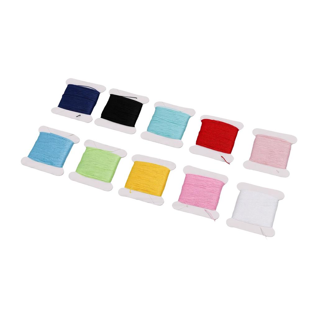 10 Rolls 10 Colors Darning Yarn Embroidery Thread Set for DIY Hand Sewing Embroidery
