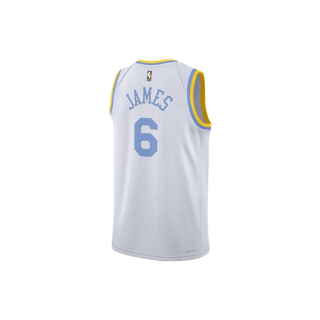 Nike X NBA Los Angeles Lakers Dri-FIT LeBron James Jersey 'White' Men's DO9448-101