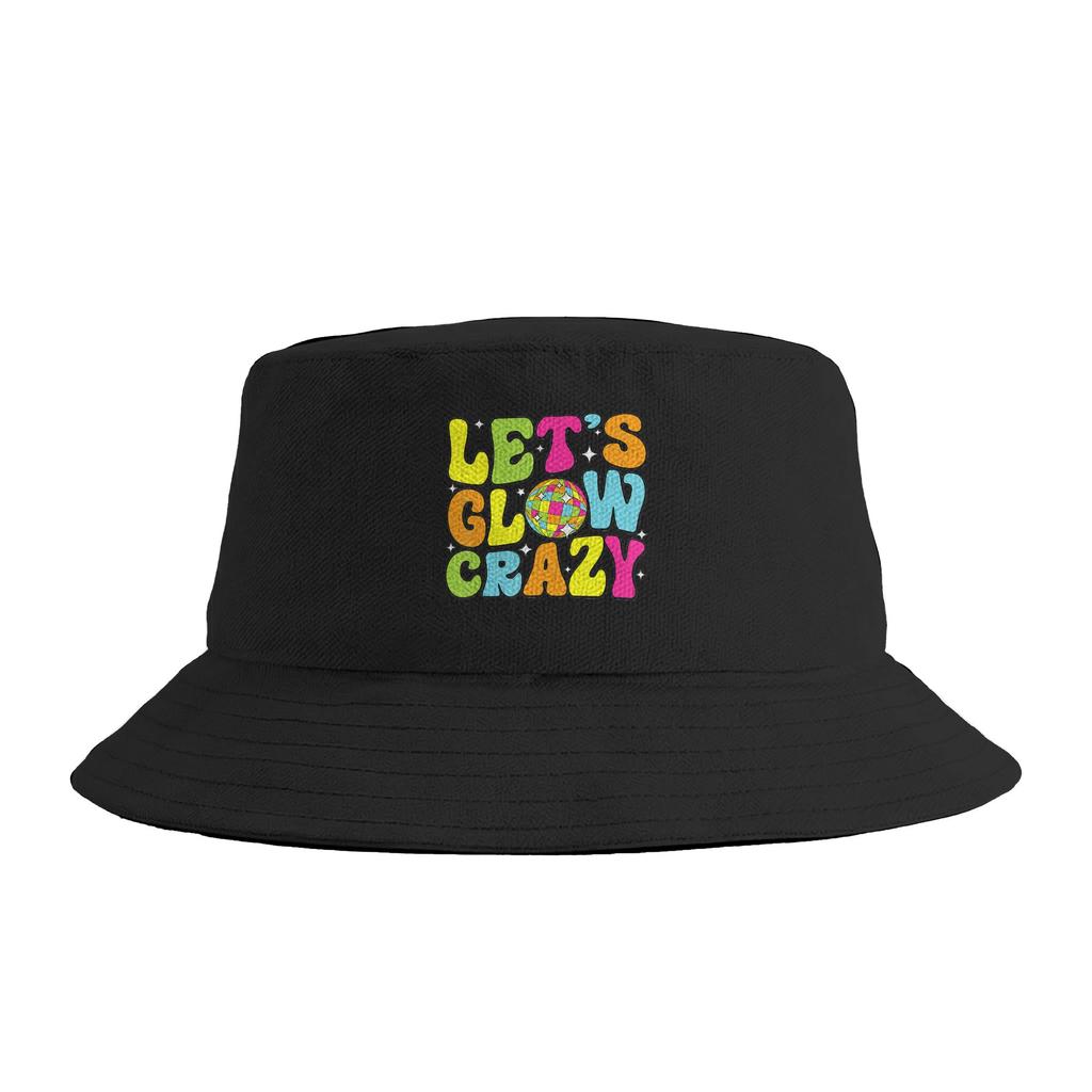 Party s Gruppe Team Lasst Crazy Retro Bunt Zitat Leuchtender Eimerhut Hip Hop Fischer Unisex Kappen Für Unisex Lustige Reise Sonnenhüte