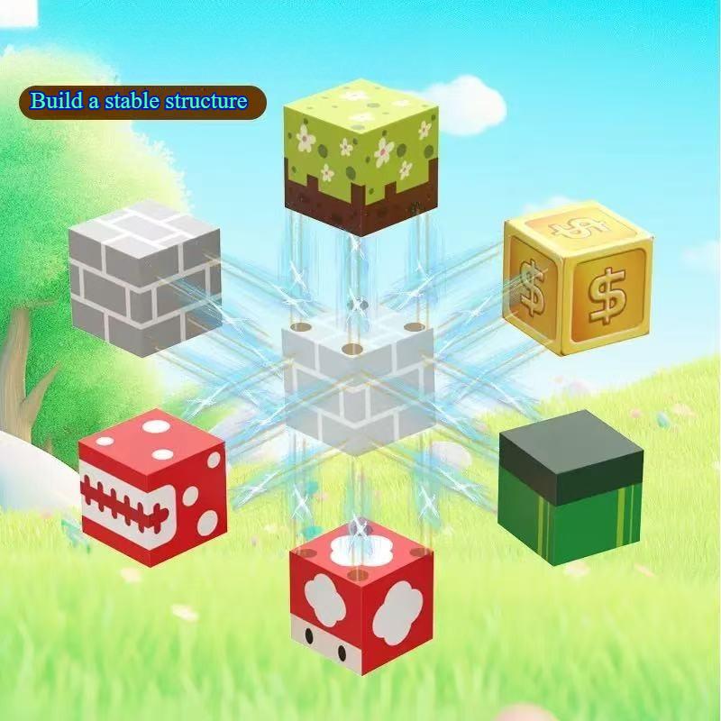 New Pattern Magnetic Building Blocks Toy Build Magnet Creative World Ideal for Boys Education children Montessori Sensory Cubes