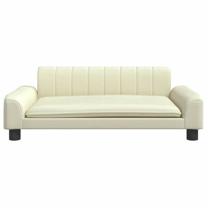 VidaXL Lit pour chien crème 90x53x30 cm similicuir 171853