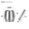 304 Stainless Steel Manual Garlic Press & Grinder - Garlic Mortar, Pestle, Crusher, Paste Maker, Medicine Grinder.