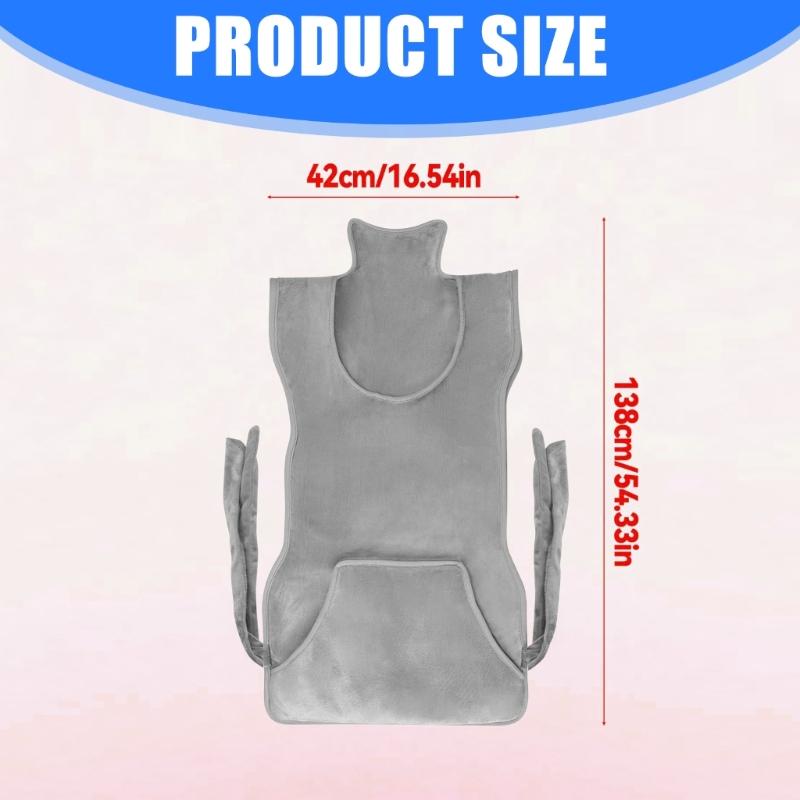 Large Electric Heating Pad For Muscle Relaxation Full Back Coverage Flannel Fabric With Safety Shut Off 120V