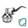Mechanical Fuel Pump Double Valve Chrome Plated Replacement for FORD SMALL BLOCK WINDSOR V8 221‑351