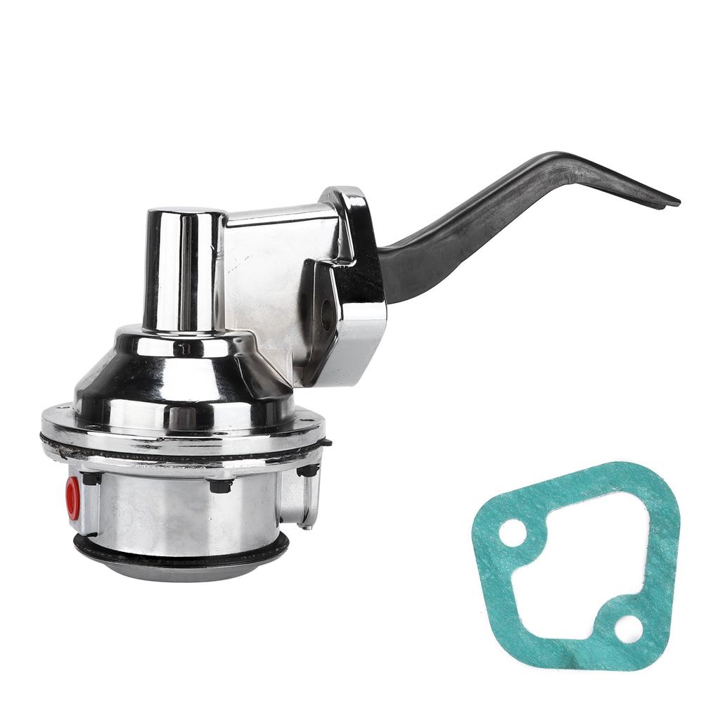 Mechanical Fuel Pump Double Valve Chrome Plated Replacement for FORD SMALL BLOCK WINDSOR V8 221‑351