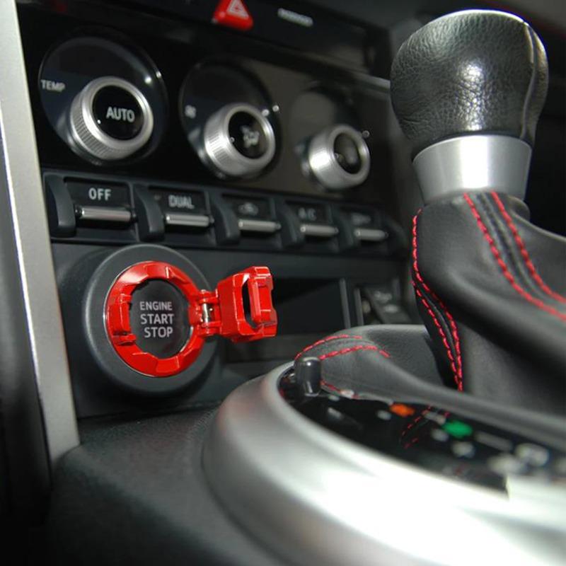New Red Car Engine Start Stop Button Cover Car Ignition Switch Cover One-touch Start Button Button Cover Car Interior Decor