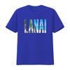 Lanai Hawaii Souvenir Family Beach Summer Vacay Trendy  T Shirt with Unique Print vintage Washed graphic designer clothes Soft