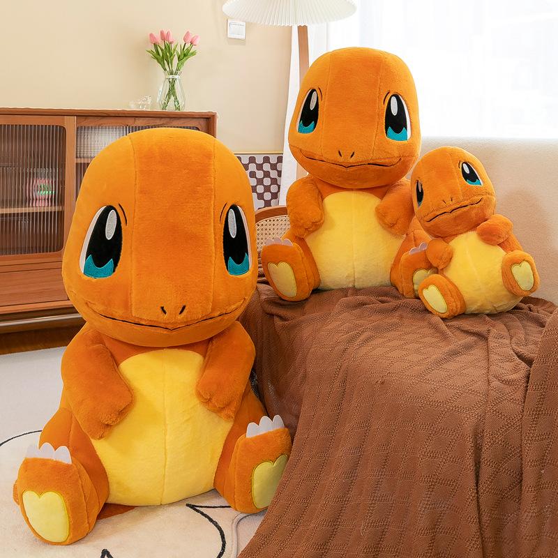 Rabbit Fur Little Fire Dragon Doll Throw Pillow Pokémon Plush Toy Doll Grab Machine Doll Machine