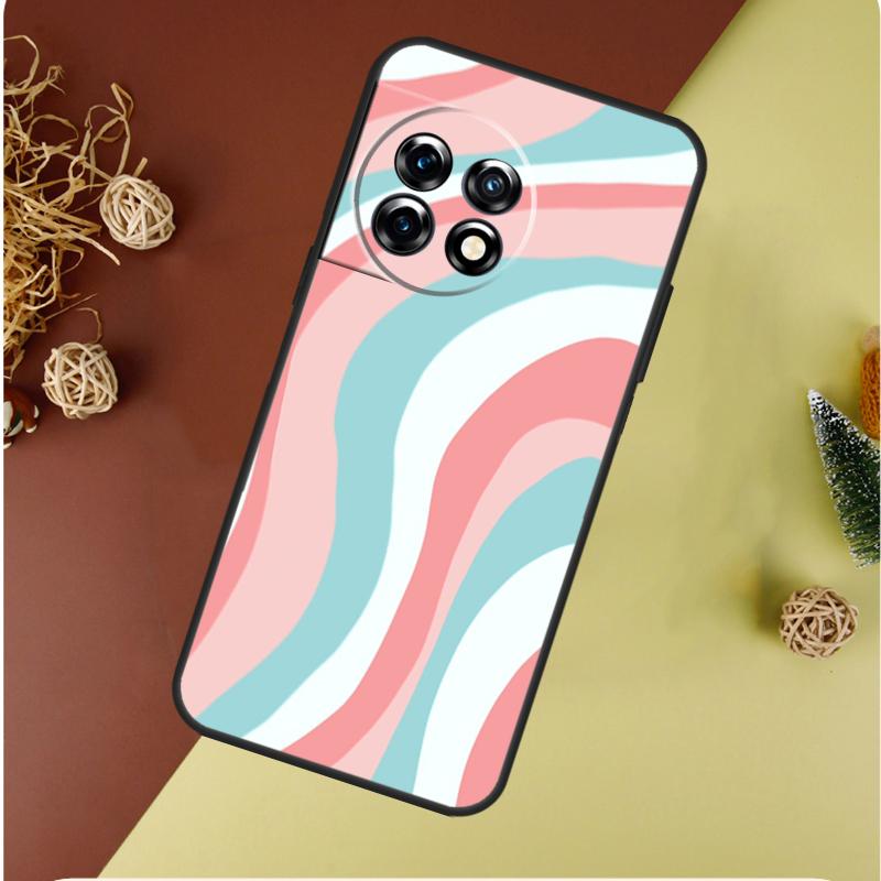 Liquid Swirl Abstract in Blue Grey For OnePlus Nord 4 CE 3 2 Lite N20 N30 9 10 Pro 8T 9RT 10T 10R 13R 12R 11 12 13 Phone Case