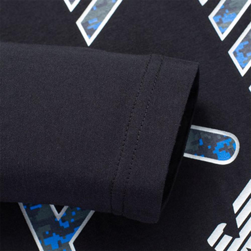 Emporio Armani EA7 Slanted Logo Long Sleeve T-Shirt Men tops Black 6HPT37-PJ7CZ-1200