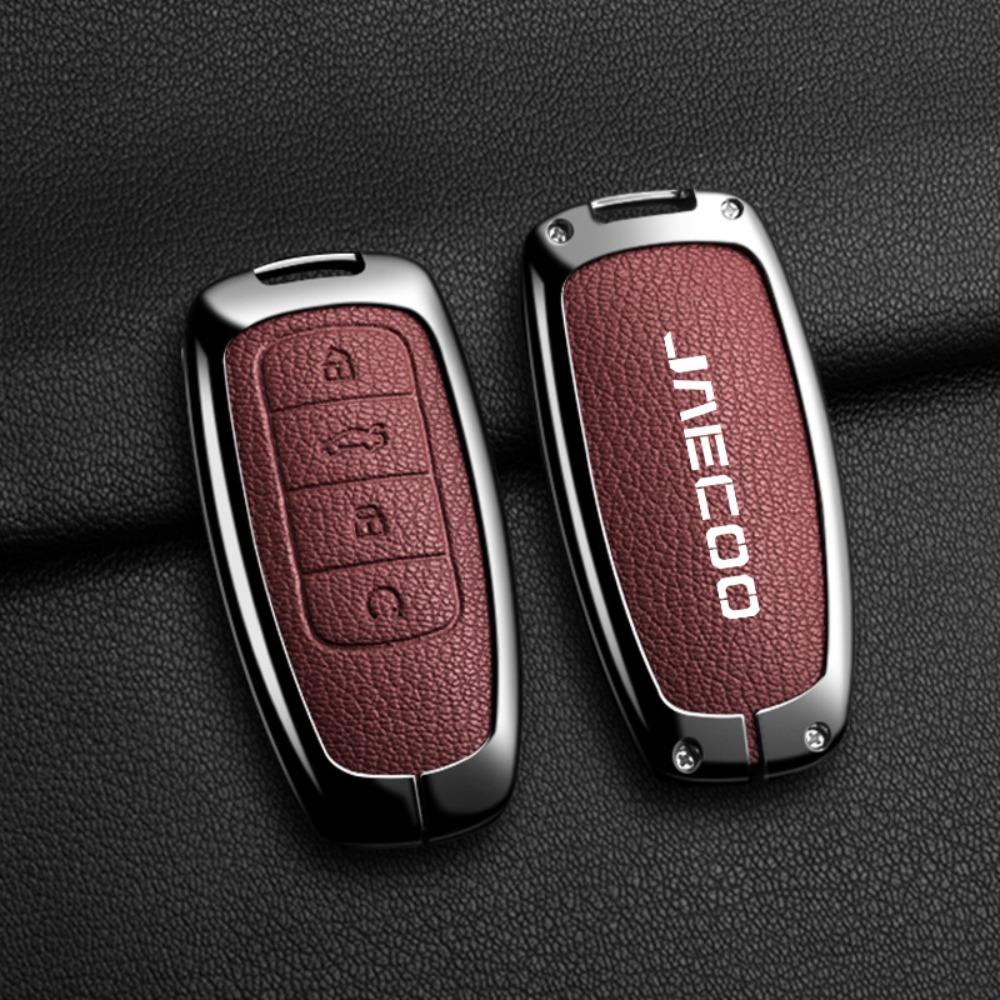 

Premium Leather Key Cover for JAECOO Chery Tiggo 8 J8 J7plus Arrizo Car Keys Stylish Protection