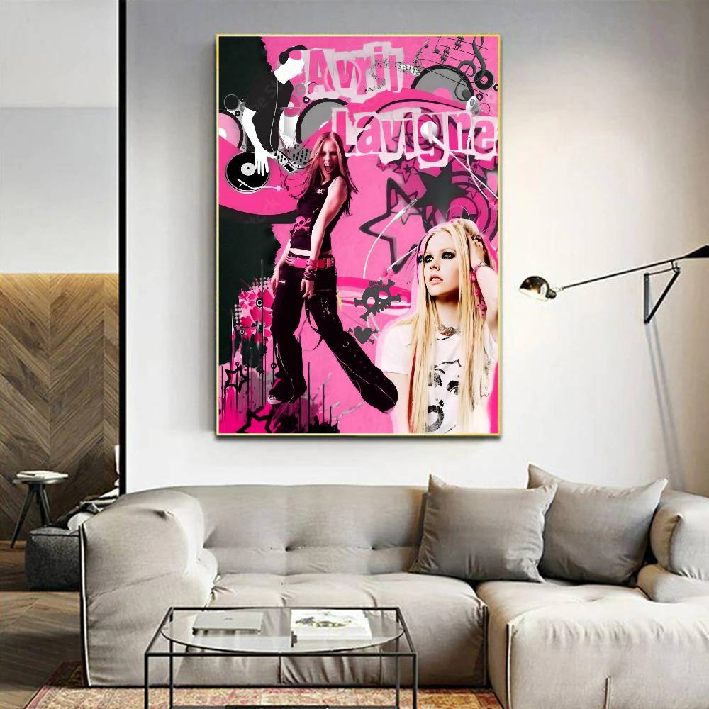 A-Avril Singer R-Ramona Lavigne Film Klebrige Poster Retro Kraftpapier Aufkleber DIY Zimmer Bar Café Ästhetische Kunst Wandmalerei