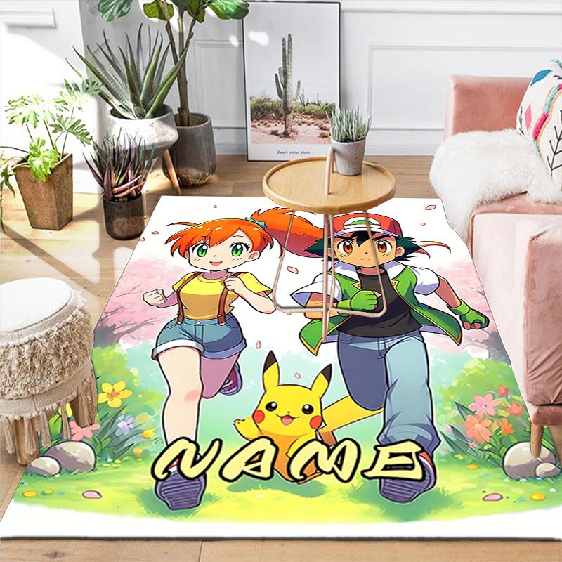 Custom 1Pc Adventure Pikachu Rug Office Carpet Indoor Outdoor Entrance Doormat Nonslip Soft And Comfortable Living Room D2915211