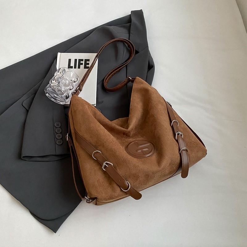 Stylish Retro Shoulder Bag For Women Trendy Casual Pu Tote 2023 Fashionable Handbag