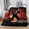 French rock star Johnny Hallyday blanket picnic blanket vintage blanket home travel bed blanket thin blanket birthday gift