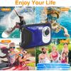 Waterproof Digital Camera,17 FT Underwater Camera 2.8" LCD HD1080P 30MP Kids Video Camcorder with 32G Card and Rechargeable Battery,Point and Shoot