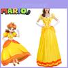 Conjunto de Vestido Rosa da Princesa Daisy Para Fãs de Super Mario