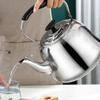 Steel Stainless Boiling Kettle Whistling Audible Alarm Large Opening Stovetop Teapot With Tea